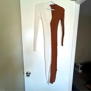 Bodycon Long Ribbed Dress